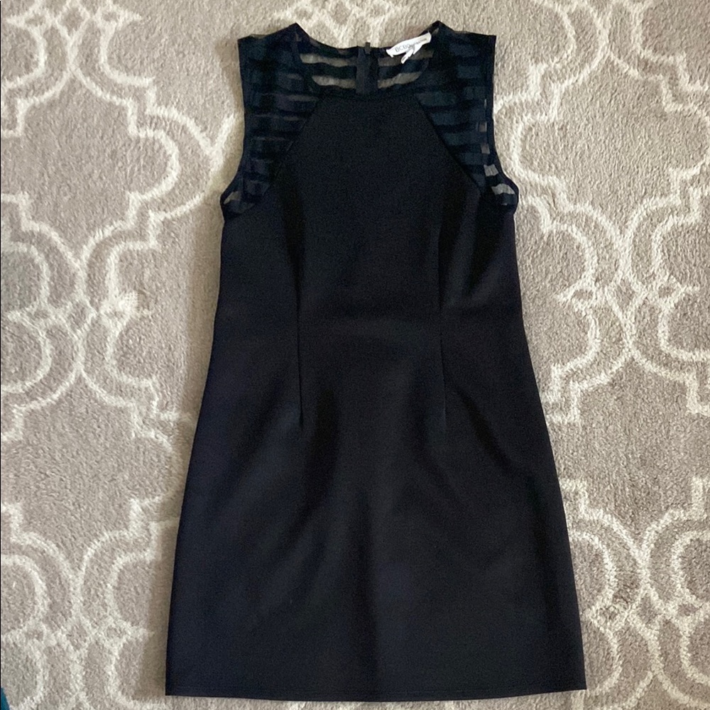 BCBGeneration Black Halter Sheath Mini Dress